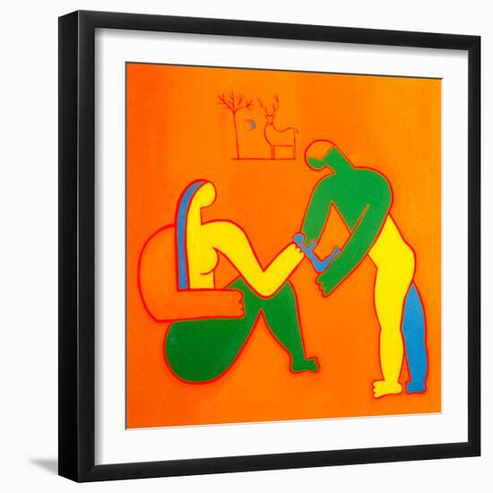 True love, 2000, (oil on linen )-Cristina Rodriguez-Framed Giclee Print