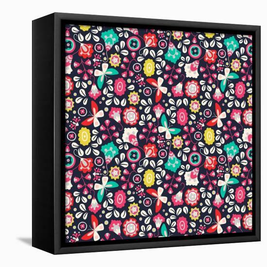 Trula Floral-null-Framed Premier Image Canvas