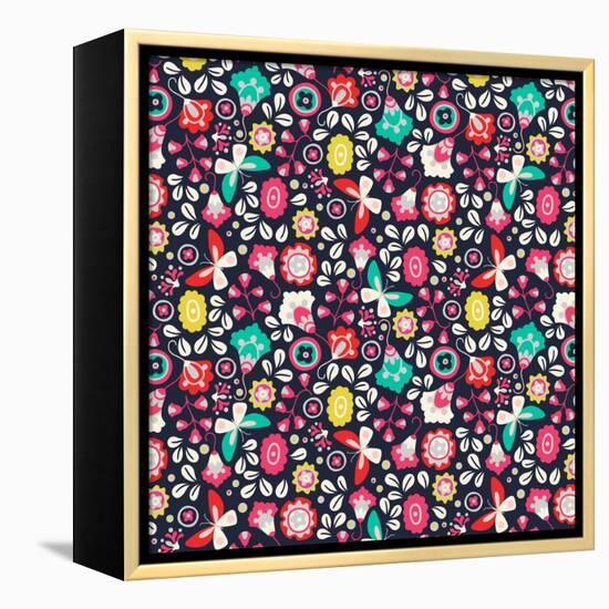 Trula Floral-null-Framed Premier Image Canvas