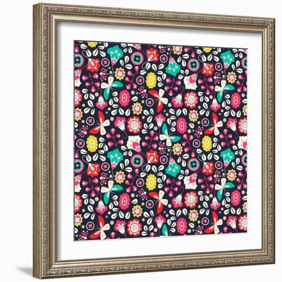 Trula Floral-null-Framed Giclee Print