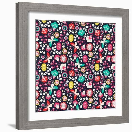 Trula Floral-null-Framed Giclee Print