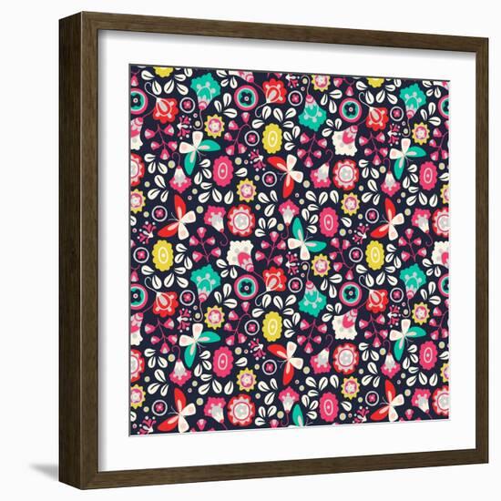 Trula Floral-null-Framed Giclee Print