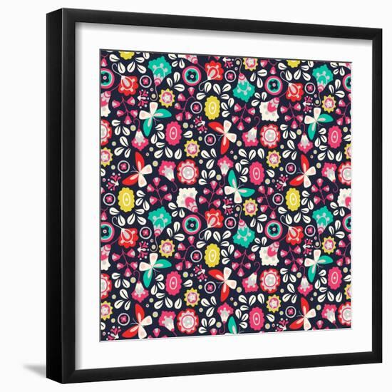 Trula Floral-null-Framed Giclee Print