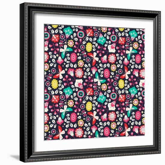 Trula Floral-null-Framed Giclee Print