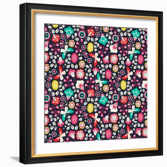 Trula Floral-null-Framed Giclee Print