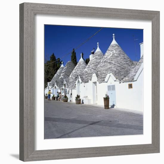 Trulli Houses of Alberobello, UNESCO World Heritage Site, Puglia, Italy, Europe-Tony Gervis-Framed Photographic Print