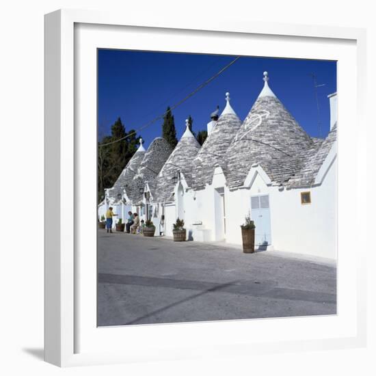 Trulli Houses of Alberobello, UNESCO World Heritage Site, Puglia, Italy, Europe-Tony Gervis-Framed Photographic Print