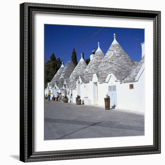 Trulli Houses of Alberobello, UNESCO World Heritage Site, Puglia, Italy, Europe-Tony Gervis-Framed Photographic Print