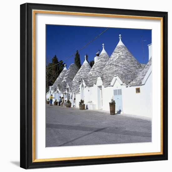 Trulli Houses of Alberobello, UNESCO World Heritage Site, Puglia, Italy, Europe-Tony Gervis-Framed Photographic Print