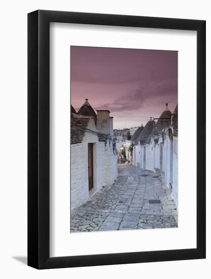 Trulli Houses, Part of Town Monti, Alberobello, Province of Bari, Apulia, Italy-Markus Lange-Framed Photographic Print