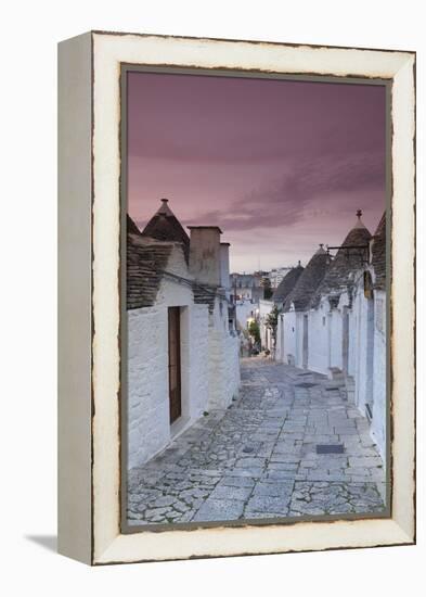 Trulli Houses, Part of Town Monti, Alberobello, Province of Bari, Apulia, Italy-Markus Lange-Framed Premier Image Canvas