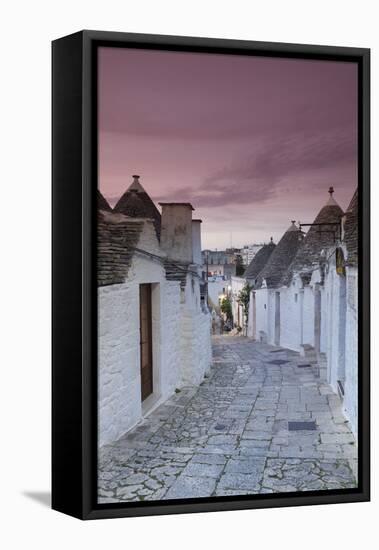 Trulli Houses, Part of Town Monti, Alberobello, Province of Bari, Apulia, Italy-Markus Lange-Framed Premier Image Canvas