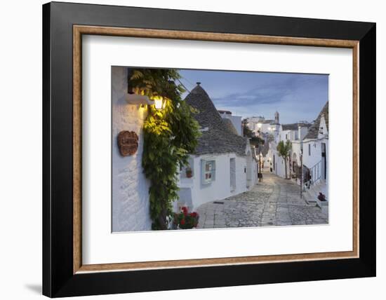 Trulli, traditional houses, Rione Monti area, Alberobello, UNESCO World Heritage Site, Valle d'Itri-Markus Lange-Framed Photographic Print