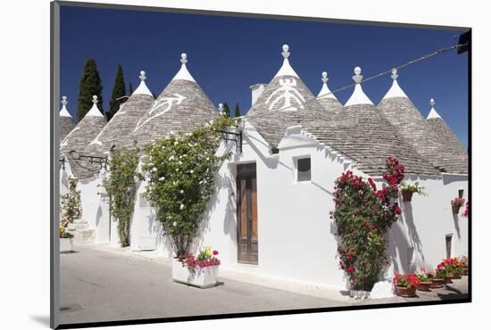 Trulli, traditional houses, Rione Monti area, Alberobello, UNESCO World Heritage Site, Valle d'Itri-Markus Lange-Mounted Photographic Print