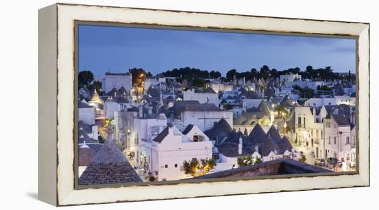 Trulli, Traditional Houses, Rione Monti Area, Alberobello, UNESCO World Heritage Site-Markus Lange-Framed Premier Image Canvas