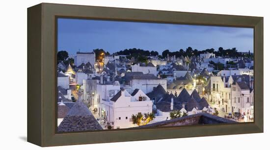 Trulli, Traditional Houses, Rione Monti Area, Alberobello, UNESCO World Heritage Site-Markus Lange-Framed Premier Image Canvas