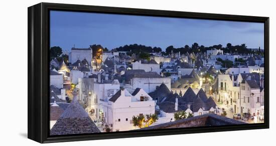 Trulli, Traditional Houses, Rione Monti Area, Alberobello, UNESCO World Heritage Site-Markus Lange-Framed Premier Image Canvas