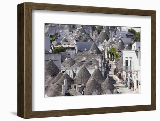 Trulli, Traditional Houses, Rione Monti Area, Alberobello, UNESCO World Heritage Site-Markus Lange-Framed Photographic Print