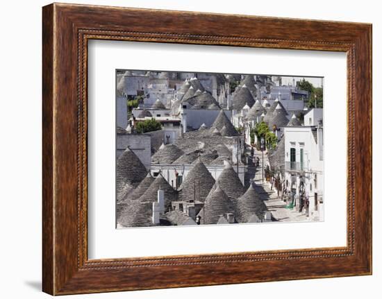 Trulli, Traditional Houses, Rione Monti Area, Alberobello, UNESCO World Heritage Site-Markus Lange-Framed Photographic Print