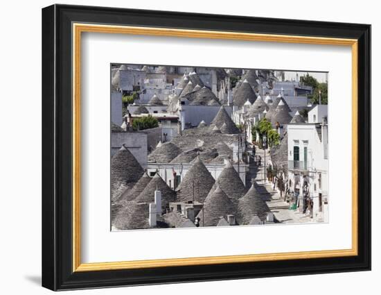 Trulli, Traditional Houses, Rione Monti Area, Alberobello, UNESCO World Heritage Site-Markus Lange-Framed Photographic Print