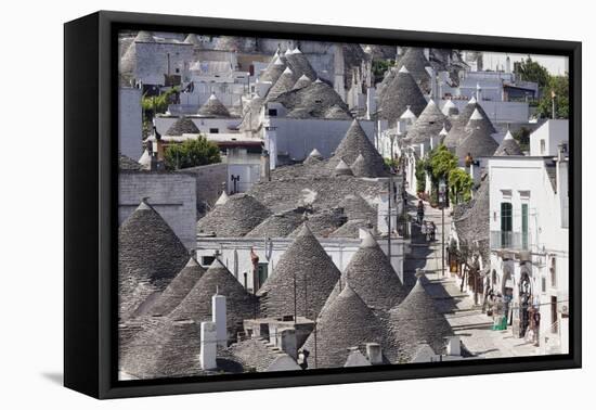 Trulli, Traditional Houses, Rione Monti Area, Alberobello, UNESCO World Heritage Site-Markus Lange-Framed Premier Image Canvas