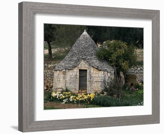 Trullo Near Locorotondo, Puglia, Italy-Michael Newton-Framed Photographic Print