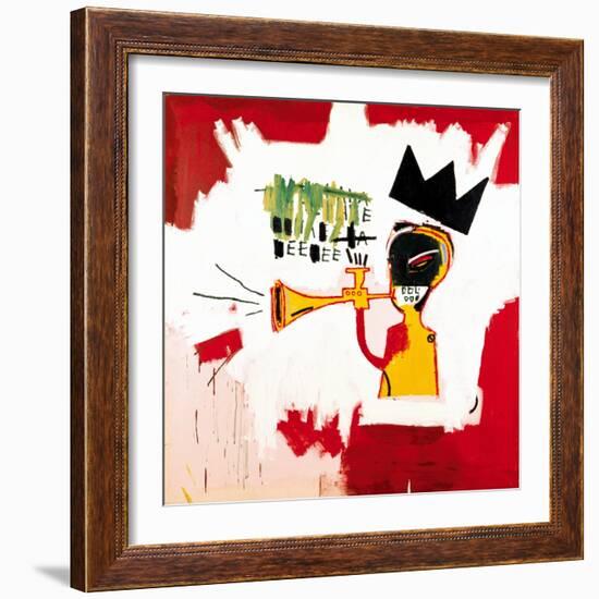 Trumpet, 1984-Jean-Michel Basquiat-Framed Giclee Print