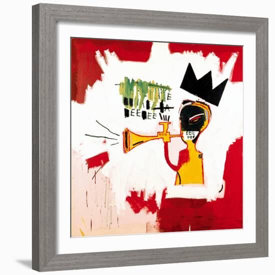 Trumpet, 1984-Jean-Michel Basquiat-Framed Giclee Print