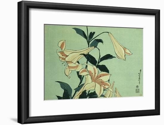 Trumpet Lilies-Hashiguchi Goyo-Framed Giclee Print