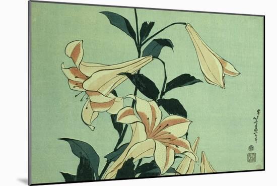 Trumpet Lilies-Hashiguchi Goyo-Mounted Giclee Print