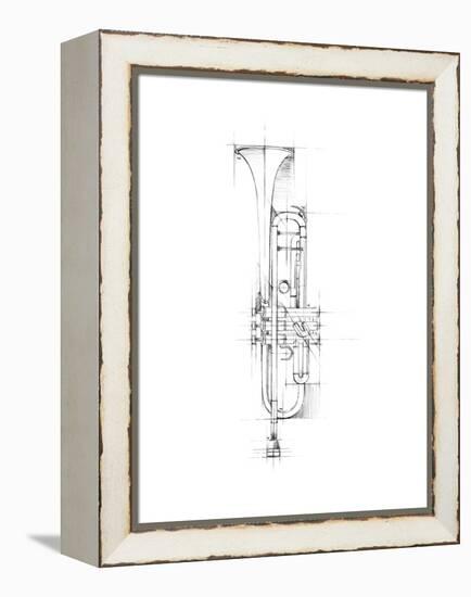 Trumpet Sketch-Ethan Harper-Framed Stretched Canvas