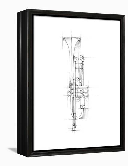 Trumpet Sketch-Ethan Harper-Framed Stretched Canvas