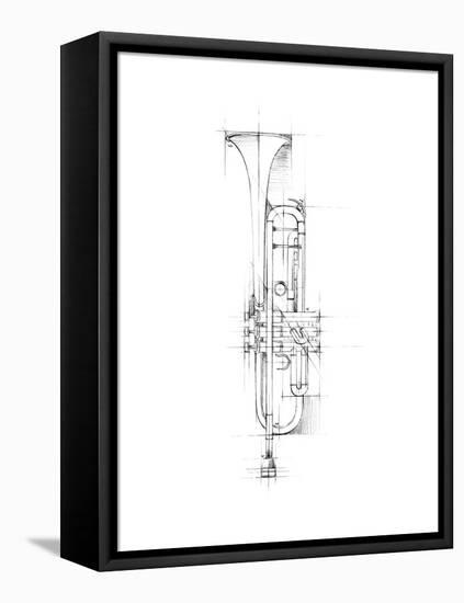 Trumpet Sketch-Ethan Harper-Framed Stretched Canvas