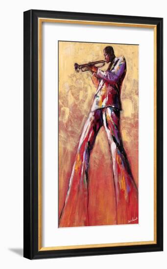 Trumpet Solo-Monica Stewart-Framed Art Print