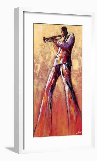 Trumpet Solo-Monica Stewart-Framed Art Print