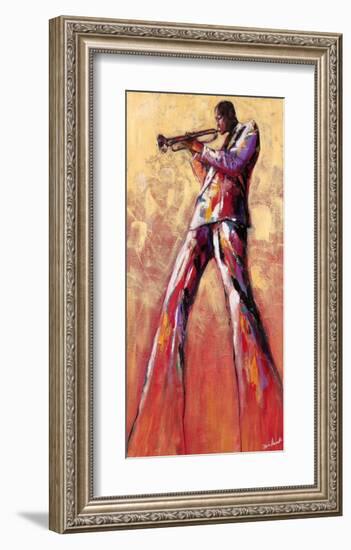 Trumpet Solo-Monica Stewart-Framed Art Print