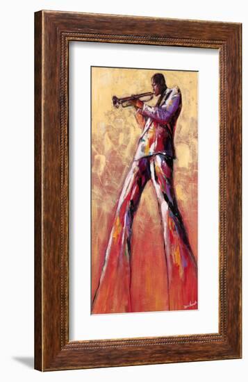 Trumpet Solo-Monica Stewart-Framed Art Print