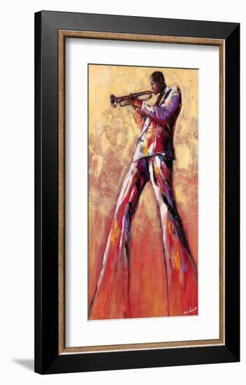 Trumpet Solo-Monica Stewart-Framed Art Print