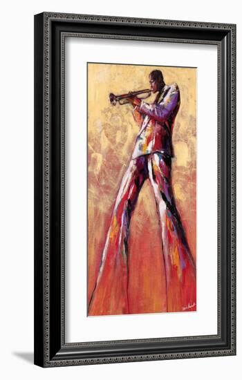 Trumpet Solo-Monica Stewart-Framed Art Print