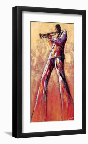 Trumpet Solo-Monica Stewart-Framed Art Print