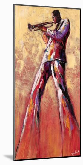 Trumpet Solo-Monica Stewart-Mounted Art Print