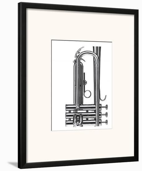 Trumpet-Michel Ditlove-Framed Art Print