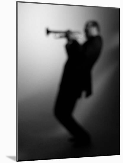 Trumpeter 1 BW-John Gusky-Mounted Photographic Print