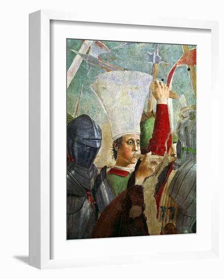 Trumpeter, Battle of Heraclius and Chosroes, Legend of the True Cross Cycle, Completed 1464-Piero della Francesca-Framed Giclee Print