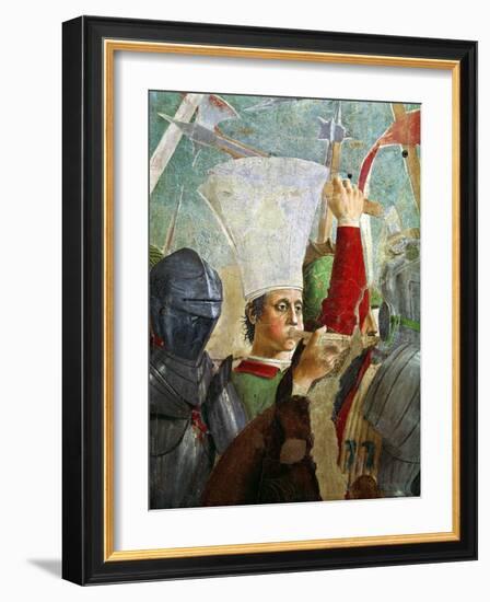 Trumpeter, Battle of Heraclius and Chosroes, Legend of the True Cross Cycle, Completed 1464-Piero della Francesca-Framed Giclee Print