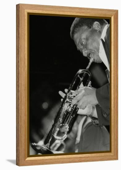 Trumpeter Cat Anderson Performing at the Newport Jazz Festival, Ayresome Park, Middlesbrough, 1978-Denis Williams-Framed Premier Image Canvas