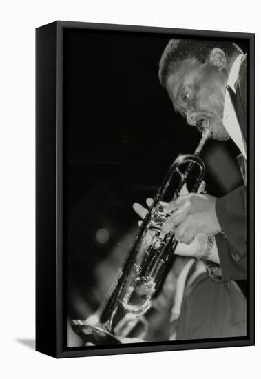 Trumpeter Cat Anderson Performing at the Newport Jazz Festival, Ayresome Park, Middlesbrough, 1978-Denis Williams-Framed Premier Image Canvas