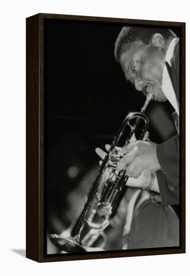 Trumpeter Cat Anderson Performing at the Newport Jazz Festival, Ayresome Park, Middlesbrough, 1978-Denis Williams-Framed Premier Image Canvas