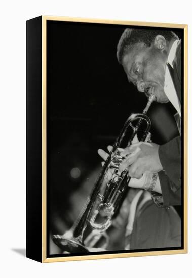 Trumpeter Cat Anderson Performing at the Newport Jazz Festival, Ayresome Park, Middlesbrough, 1978-Denis Williams-Framed Premier Image Canvas