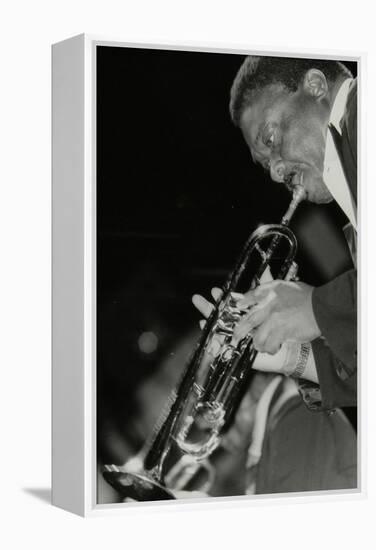 Trumpeter Cat Anderson Performing at the Newport Jazz Festival, Ayresome Park, Middlesbrough, 1978-Denis Williams-Framed Premier Image Canvas